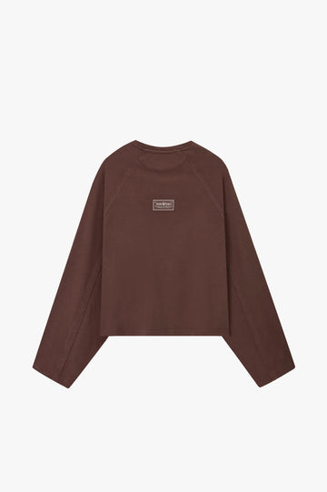 Basic Long-Sleeve Tee Brown