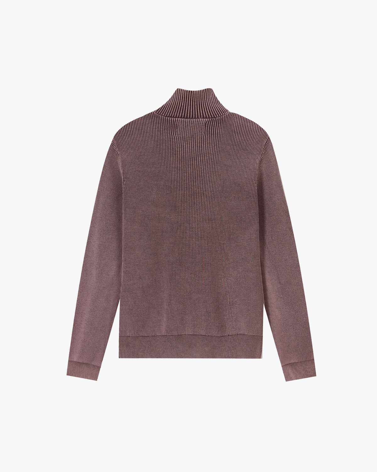 Shady Knit Zip-Up Cardigan Brown