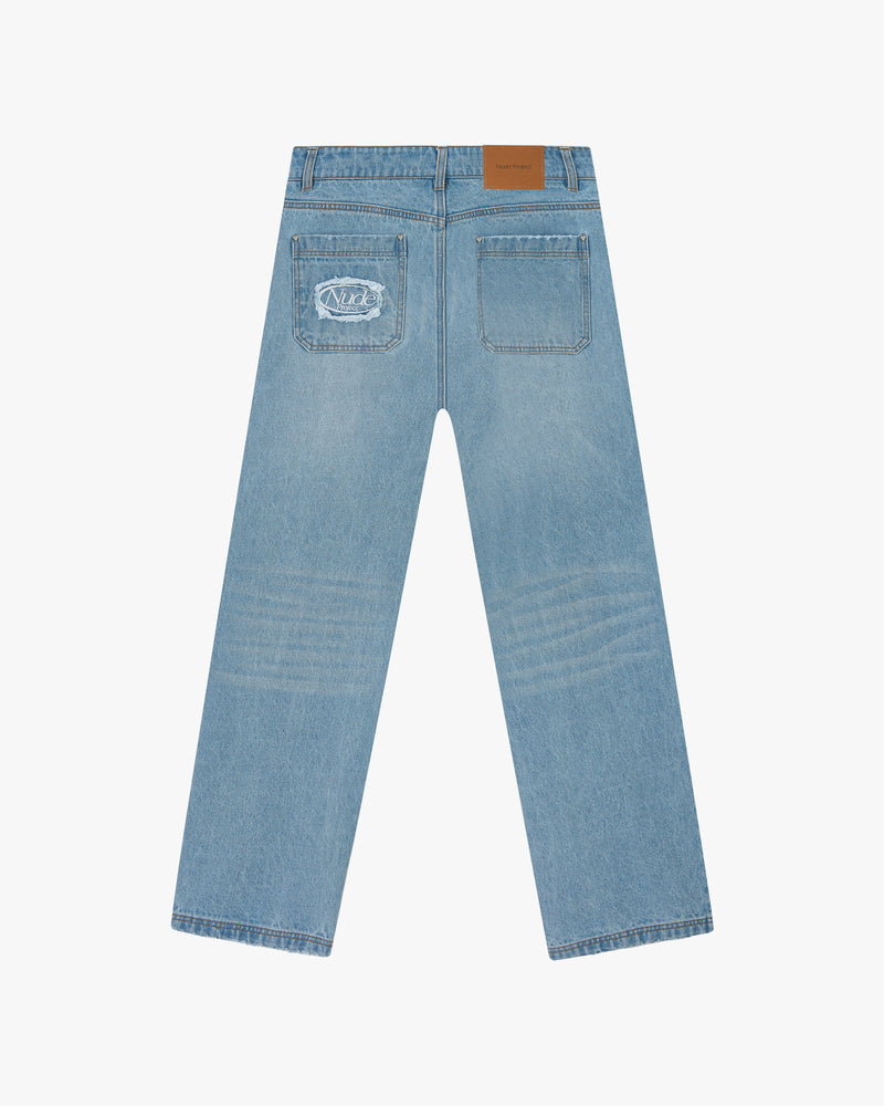 Basic Straight Jeans Light Wash