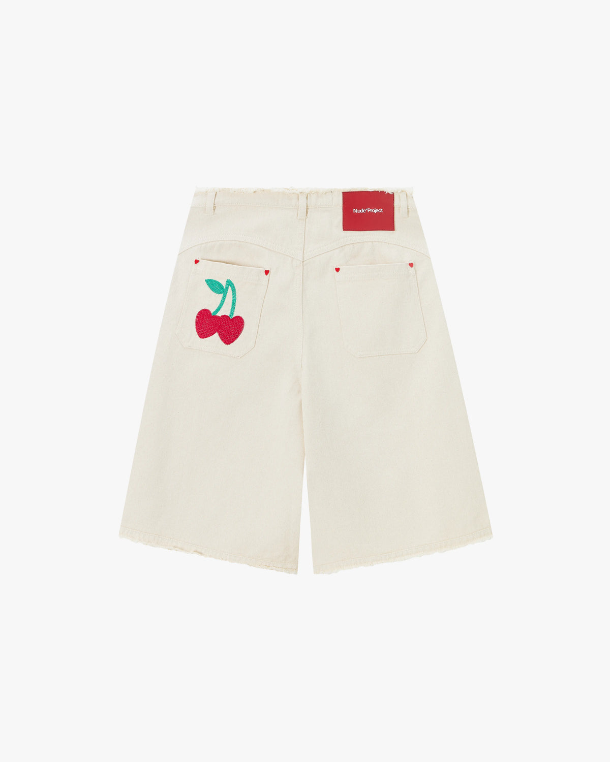 Cherry Crew Raw Denim Jorts