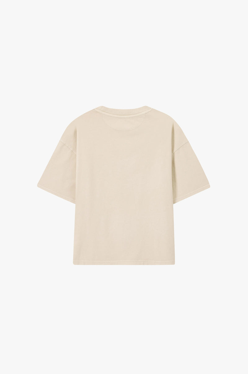 Box Logo Tee Beige