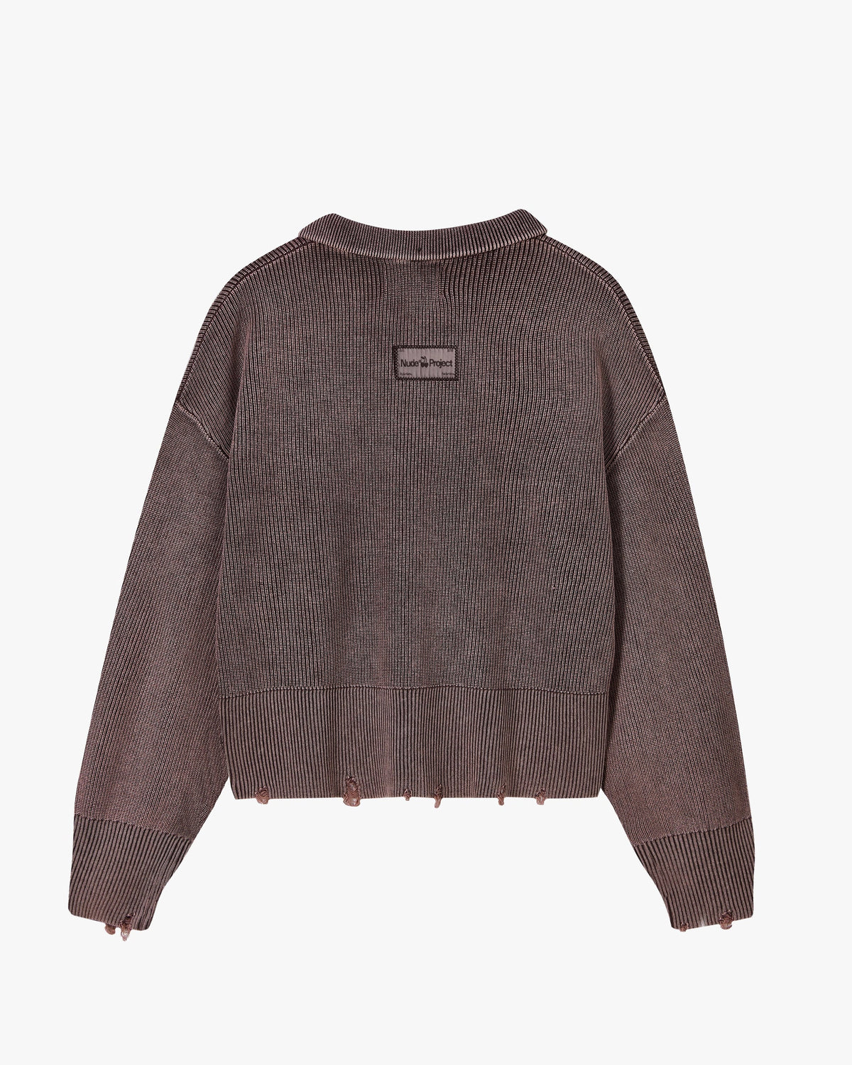 Beast Quarter-Zip Knit Brown