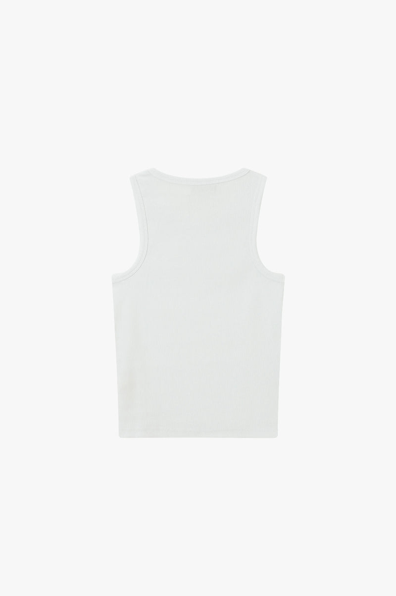 Mon Amour Tank Top White