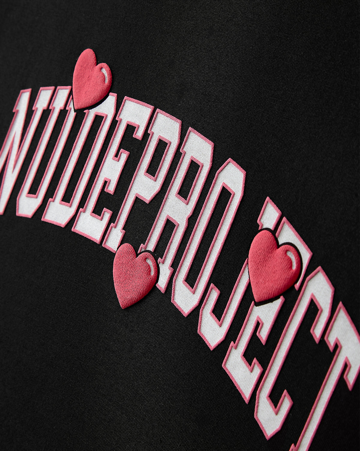 Varsity Hearts Tee Black