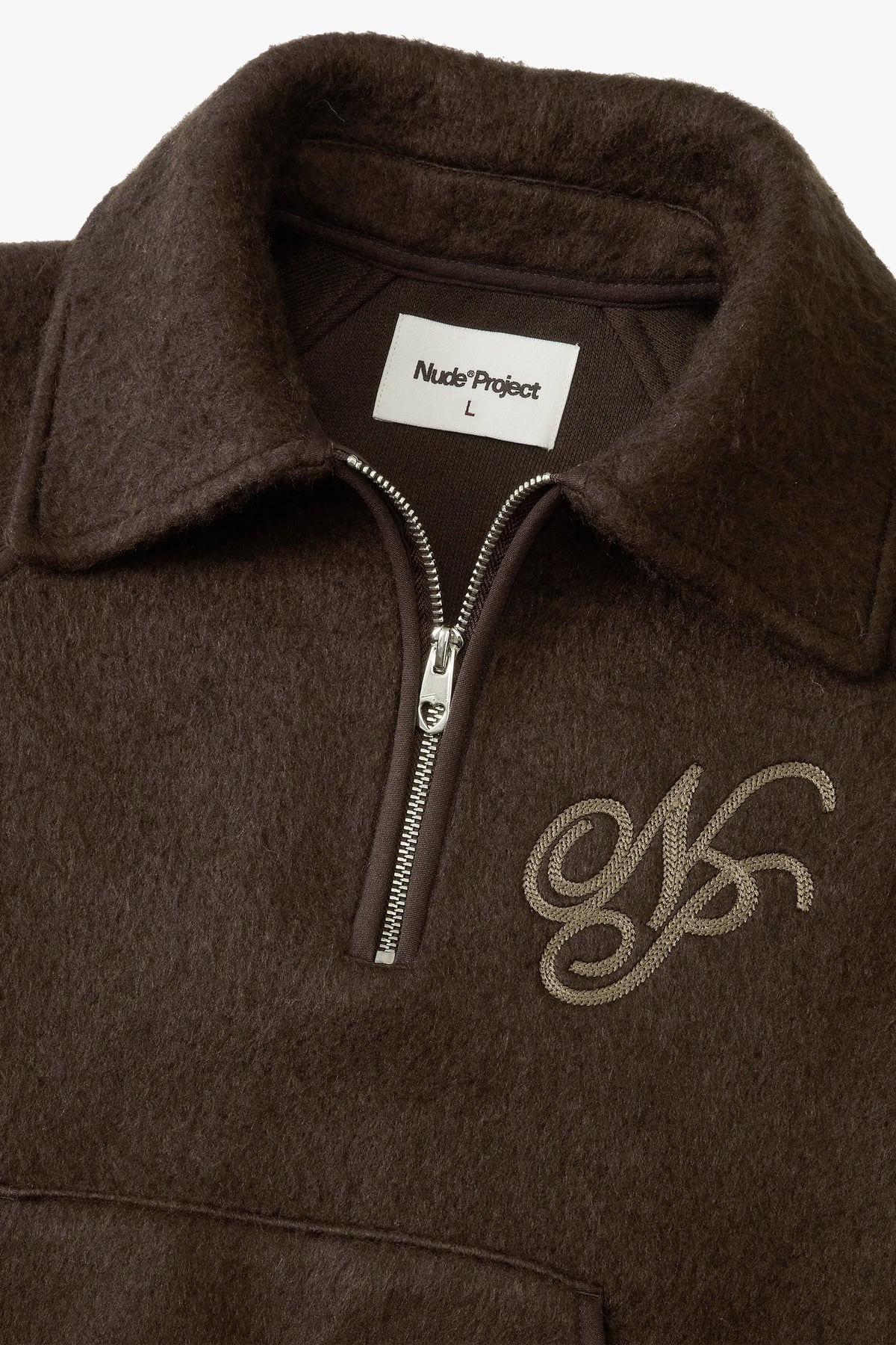 Teddy Quarter-Zip Brown