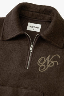 Teddy Quarter-Zip Brown