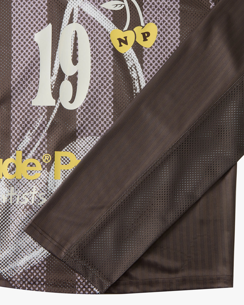 Paolo Football Long-Sleeve Tee Brown