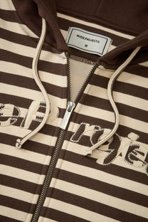 Clyde Zip-Up Hoodie Brown