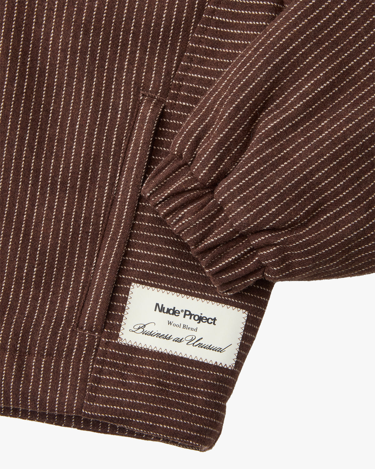 Chaqueta Bomber Con Cremallera Wool Marrón