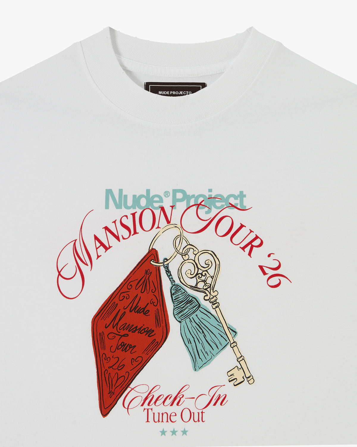 Mansion Key Tee White