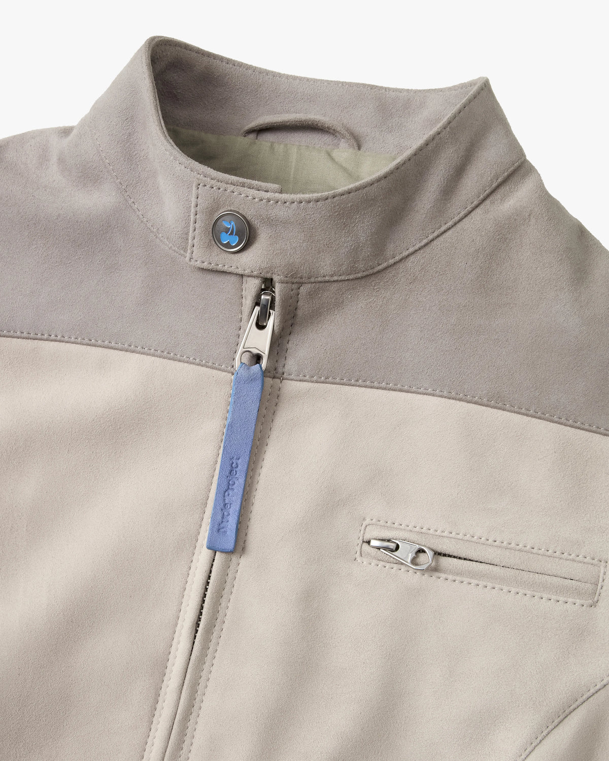 Racing Real Suede Leather Jacket