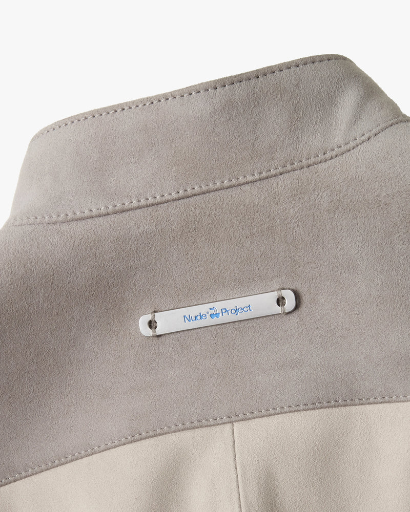 Racing Real Suede Leather Jacket