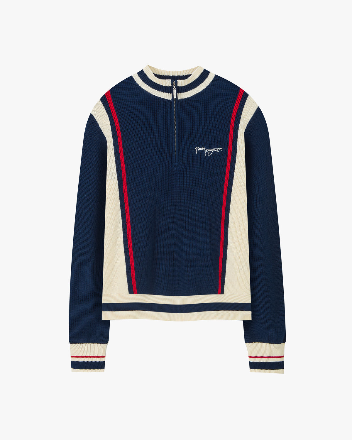 Senna Knit Quarter-Zip Navy