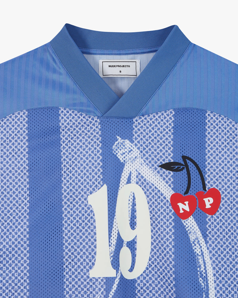 Paolo Football Long-Sleeve Tee Blue