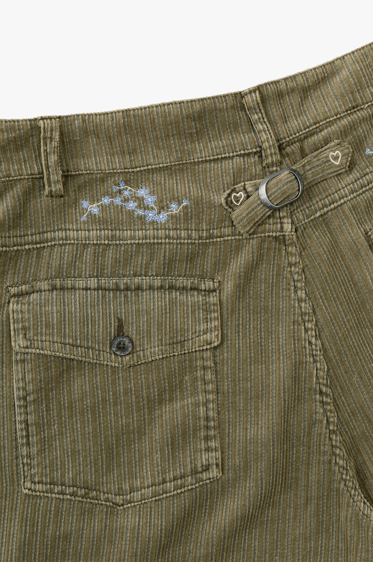 Director Corduroy Pants Green