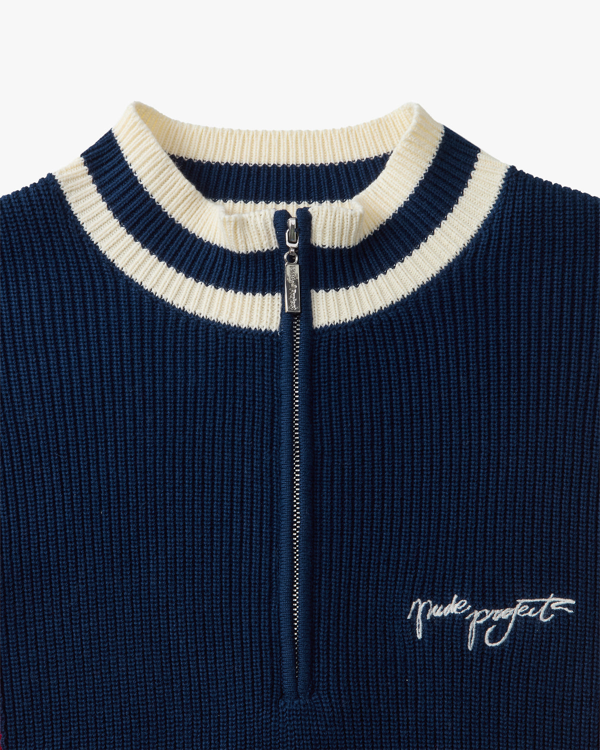 Senna Knit Quarter-Zip Navy