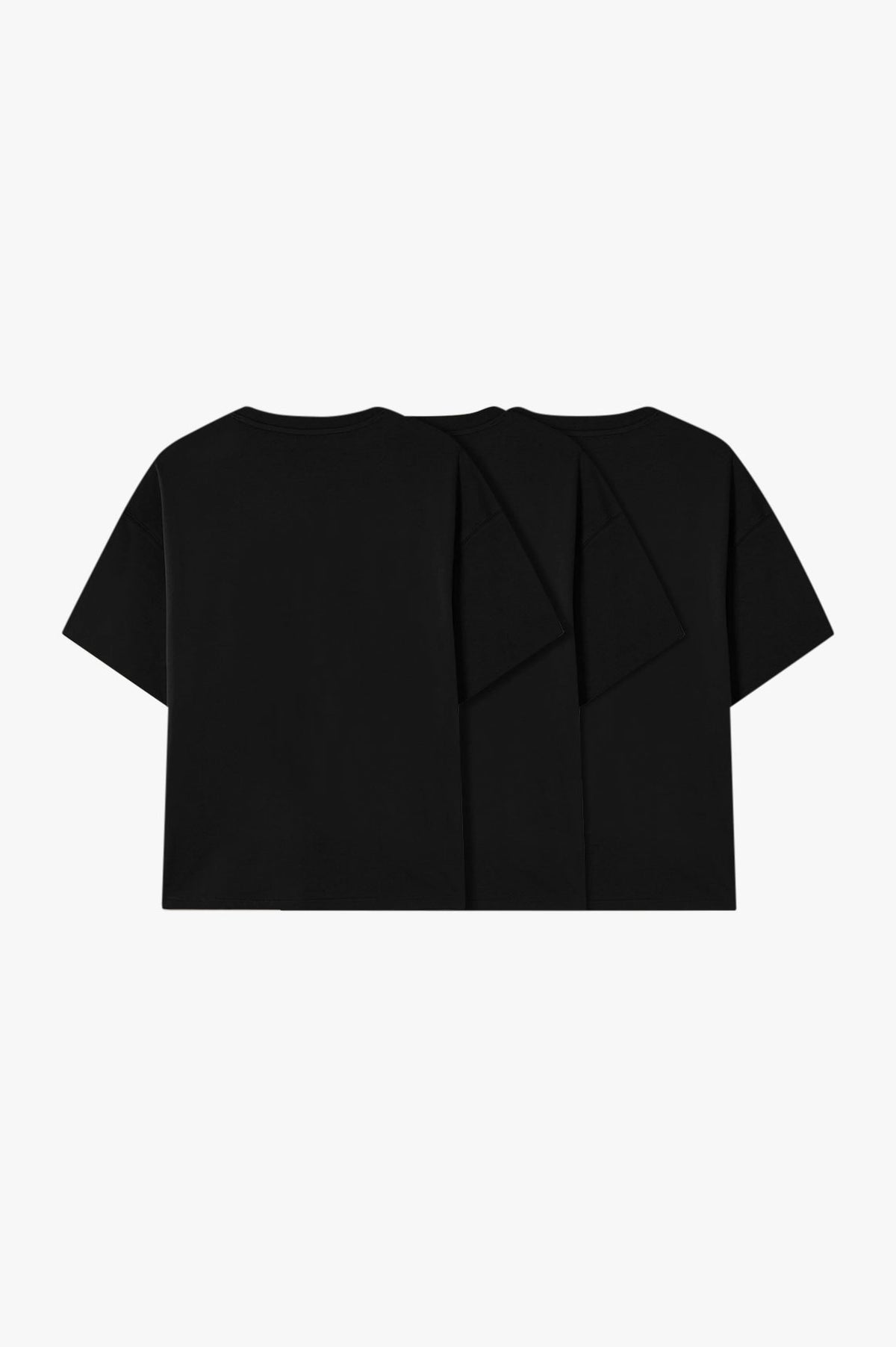 Basic Tee Black 3xPack