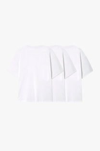 Basic Tee White 3xPack