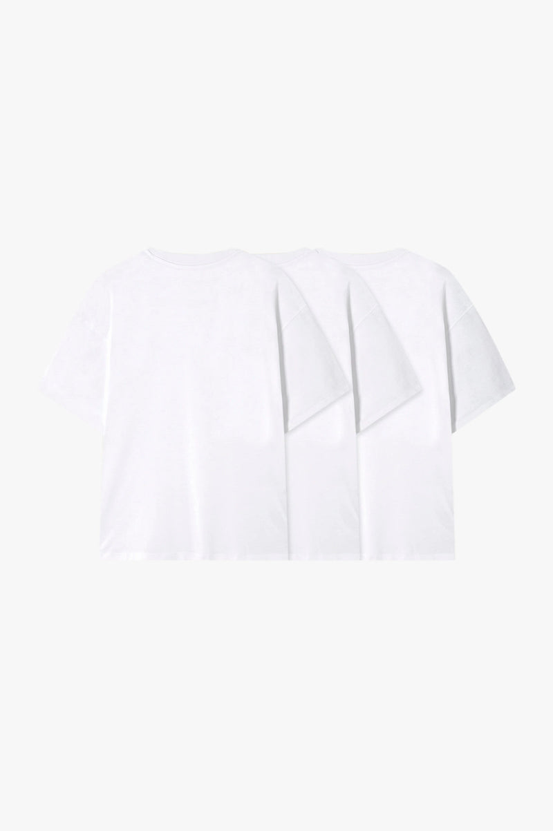 Basic Tee White 3xPack