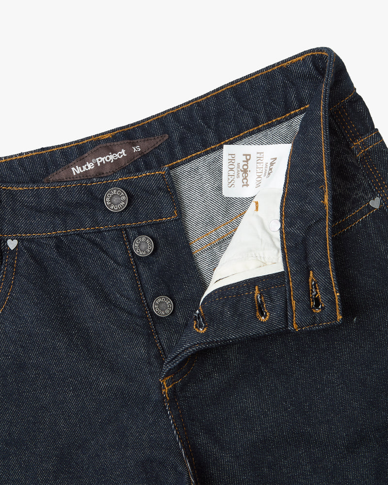 Basic Straight Jeans Laser