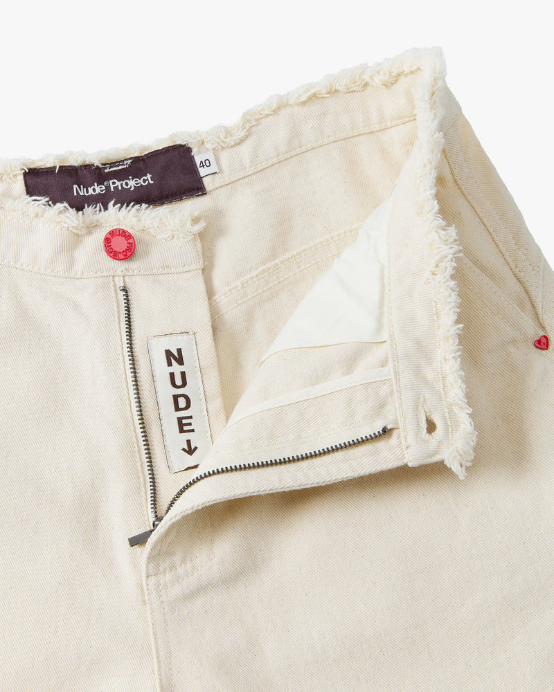 Cherry Crew Raw Denim Jorts