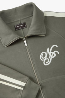 Ying Yang Zip-Up Green