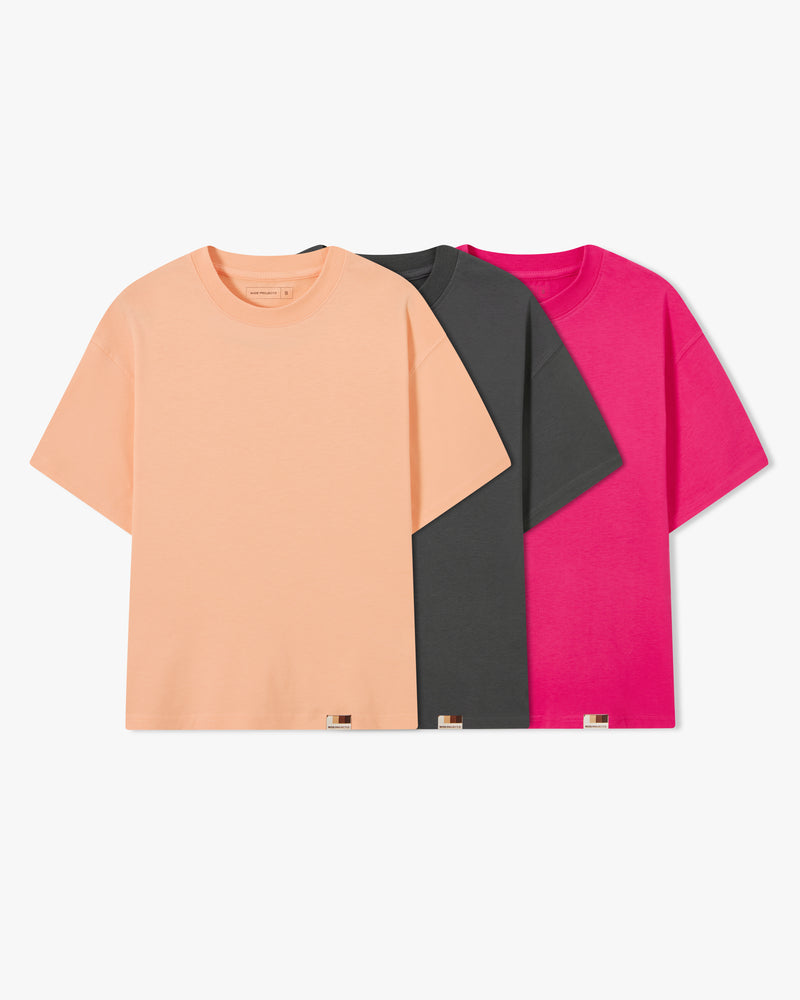 BASIC TEE PINK 3XPACK