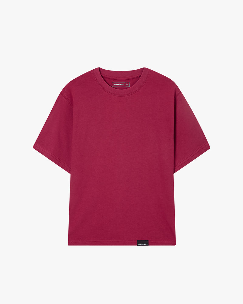 BASIC TEE WHITE/ASH/BURGUNDY 3XPACK