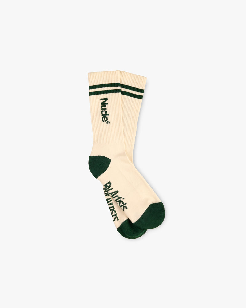 Game Socks Green/Marshmallow