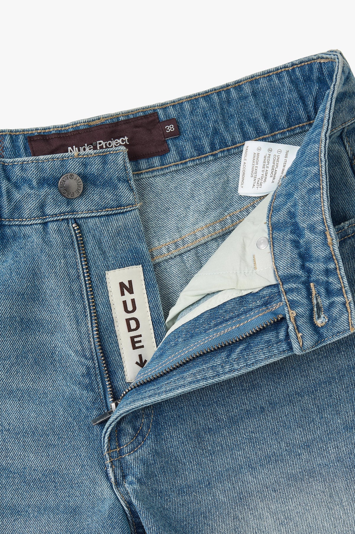 Straight Denim Shorts Medium Blue