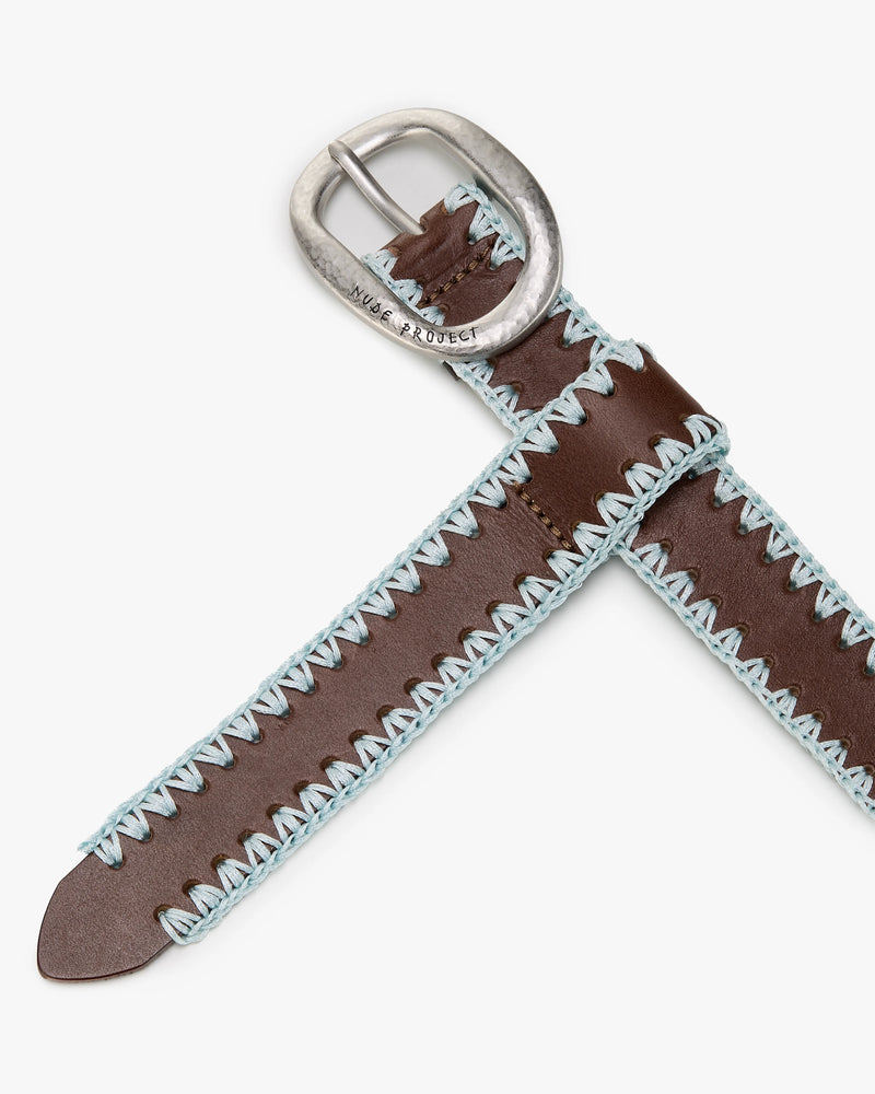 Stitched Genuine Leather Belt
