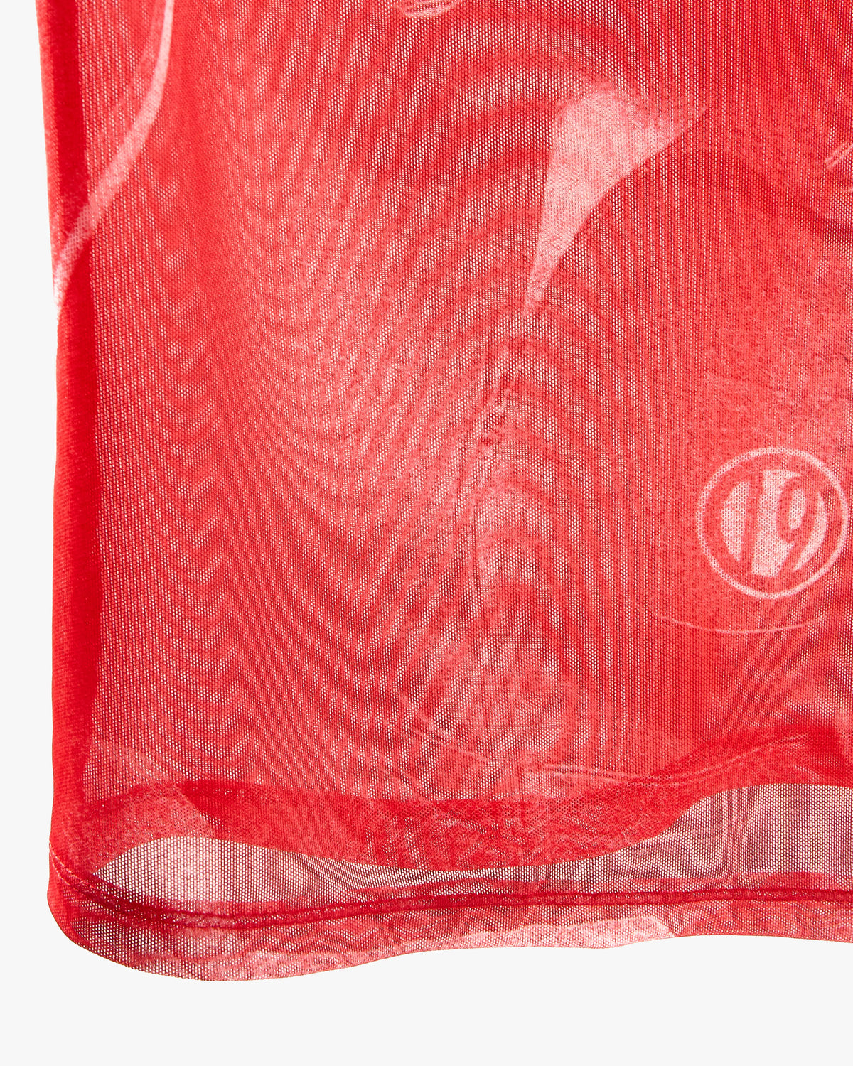 Rally Mesh Long-Sleeve Tee Red