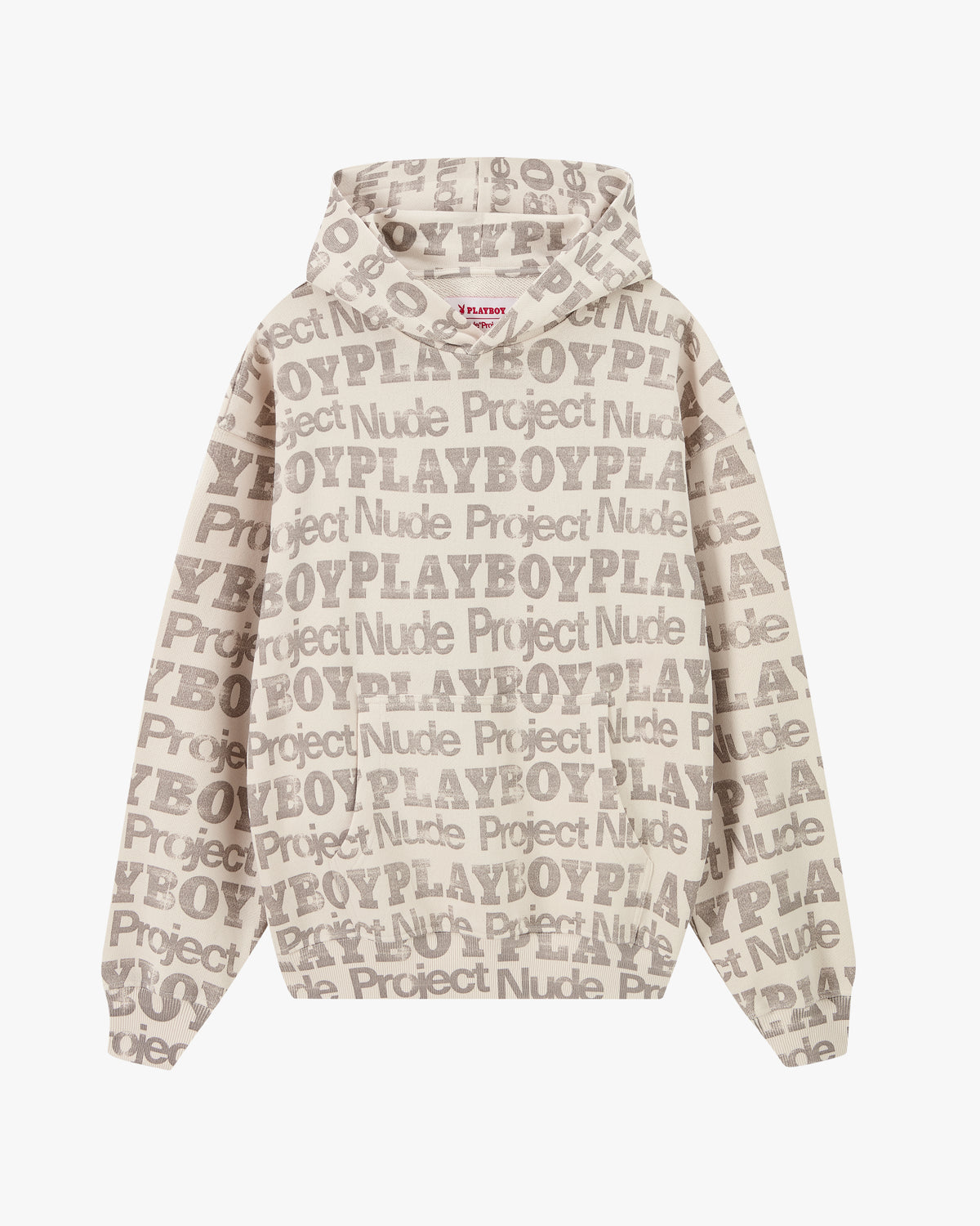 Playboy Print Hoodie Marshmallow
