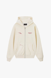 Global Soon Zip-Up Hoodie Marshmallow