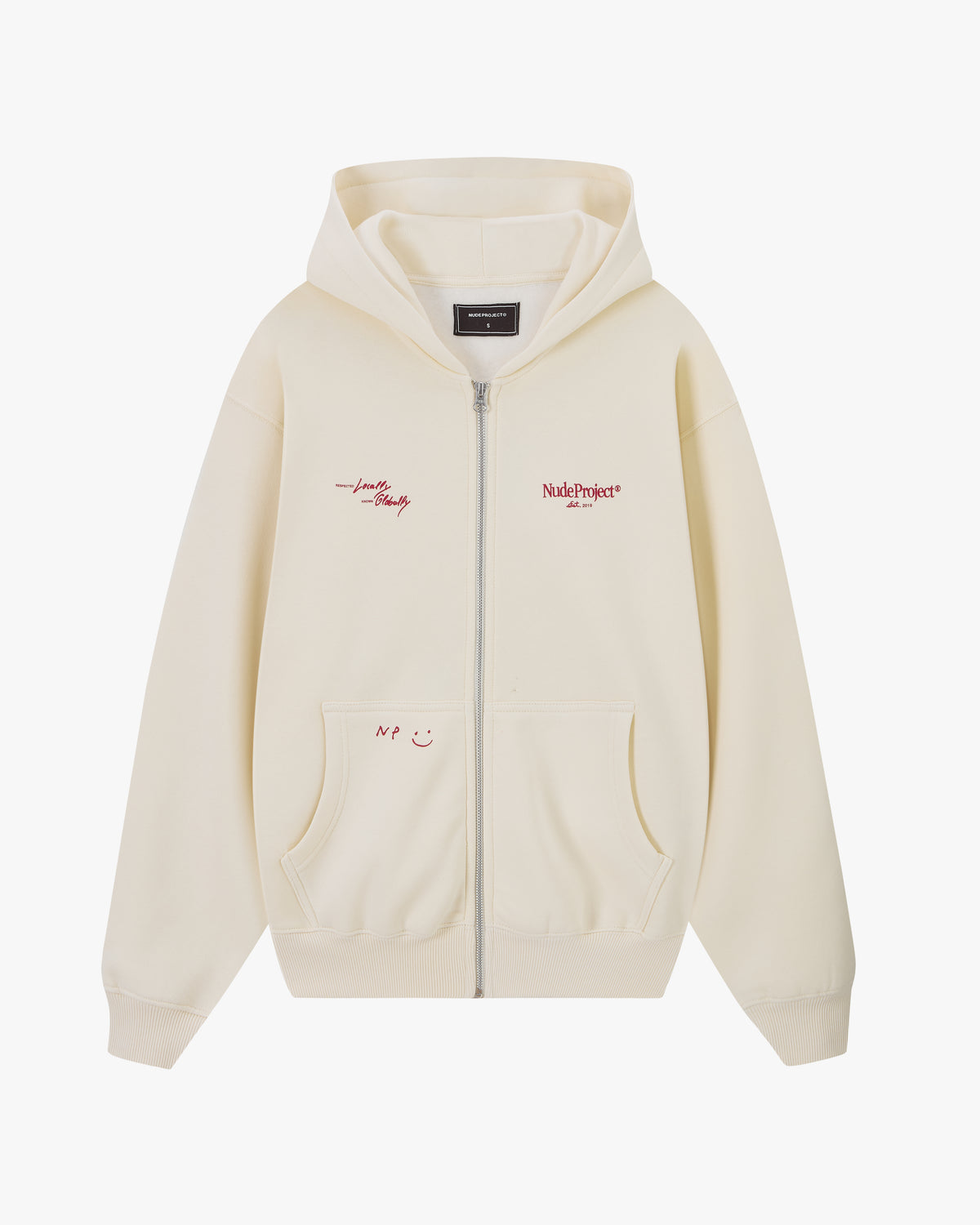 Global Soon Zip-Up Hoodie Marshmallow