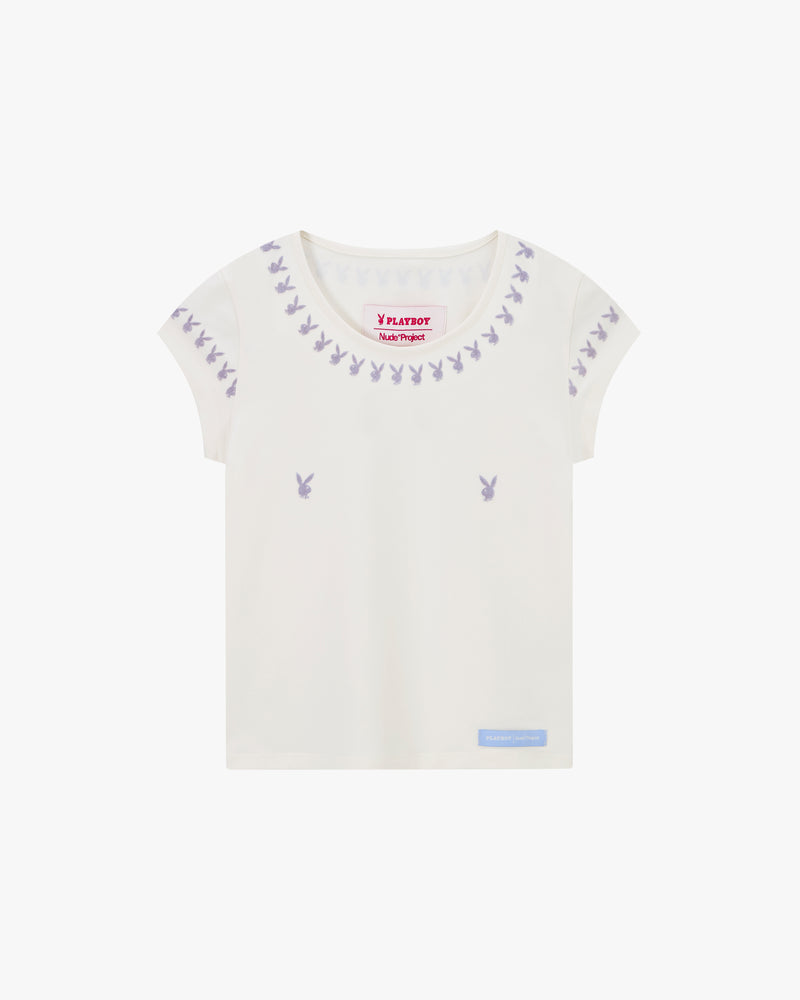 Baby Tee Amber Blanco