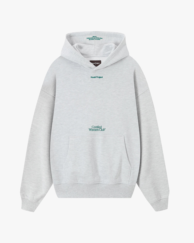 Winner Hoodie Grey Melange