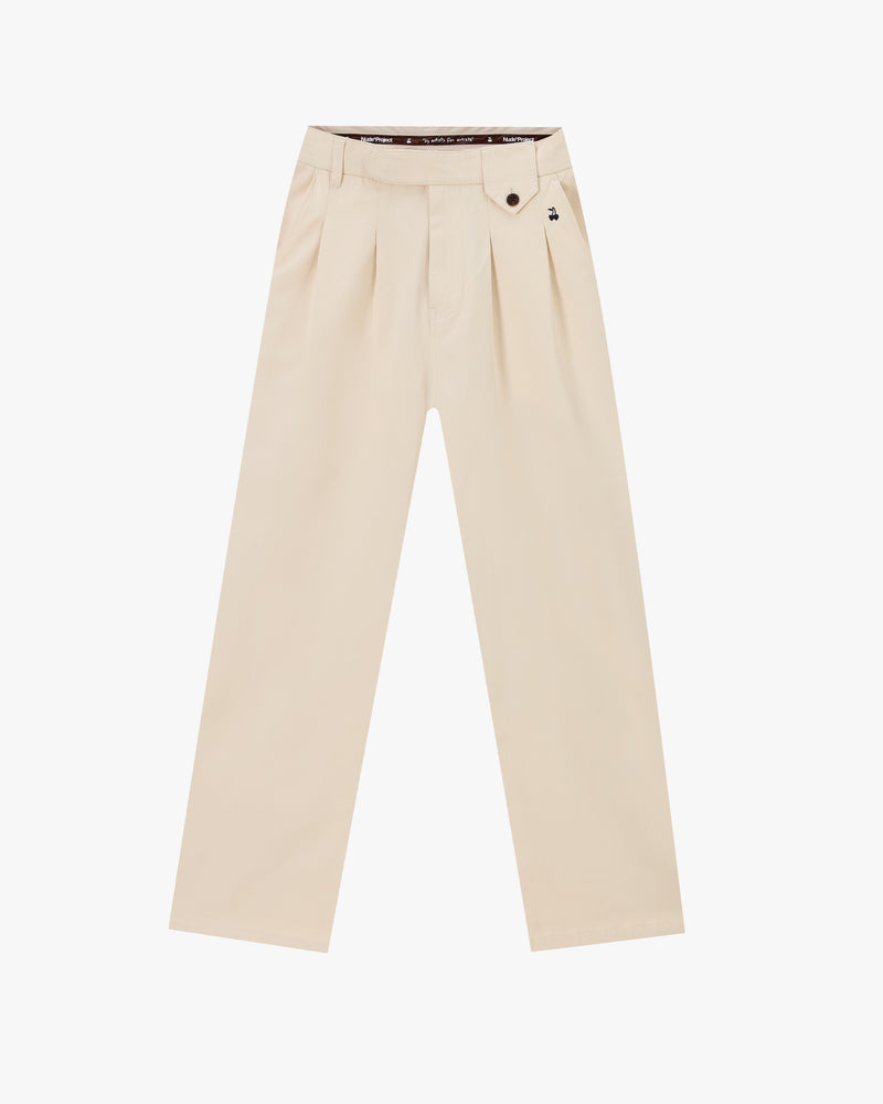 Vinyl Chino Pants Beige