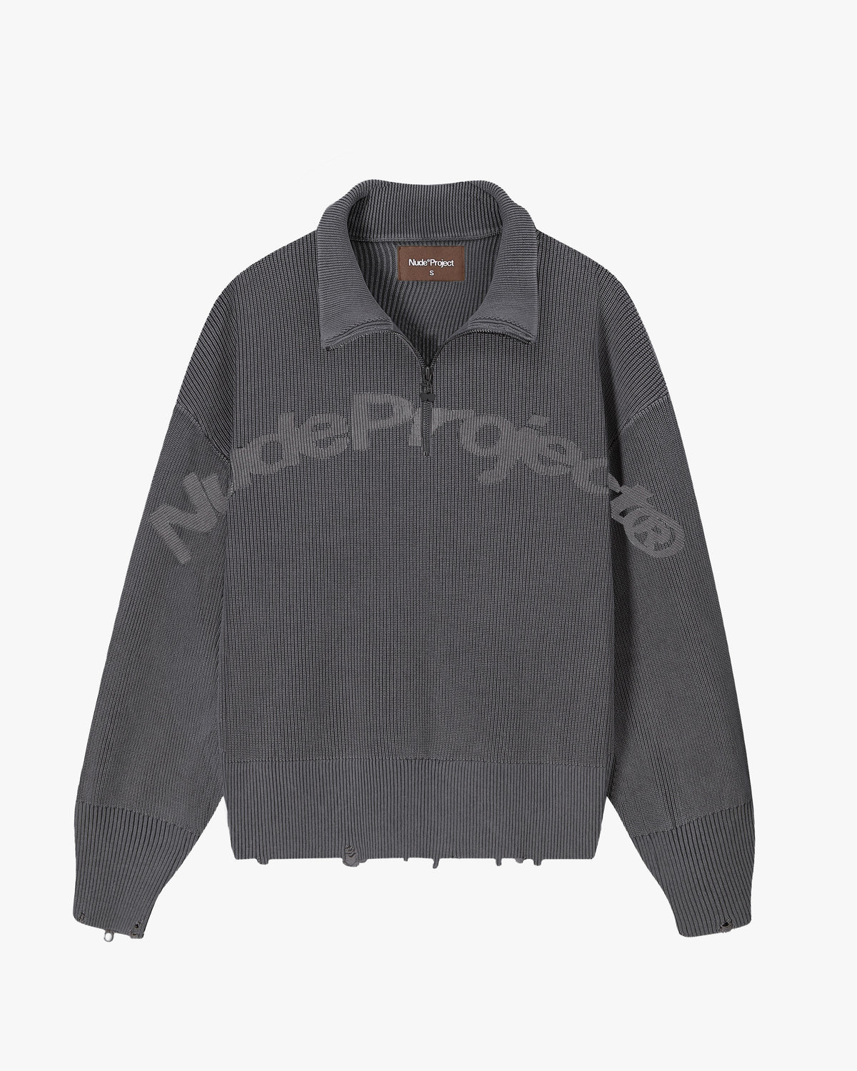 Beast Quarter-Zip Knit Ash