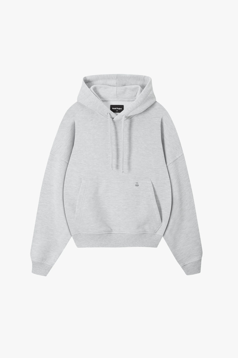 Marble Hoodie Grey Melange