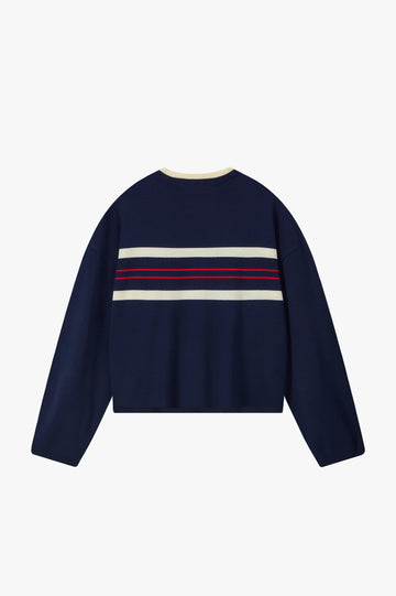 Smith Knit Sweater Navy