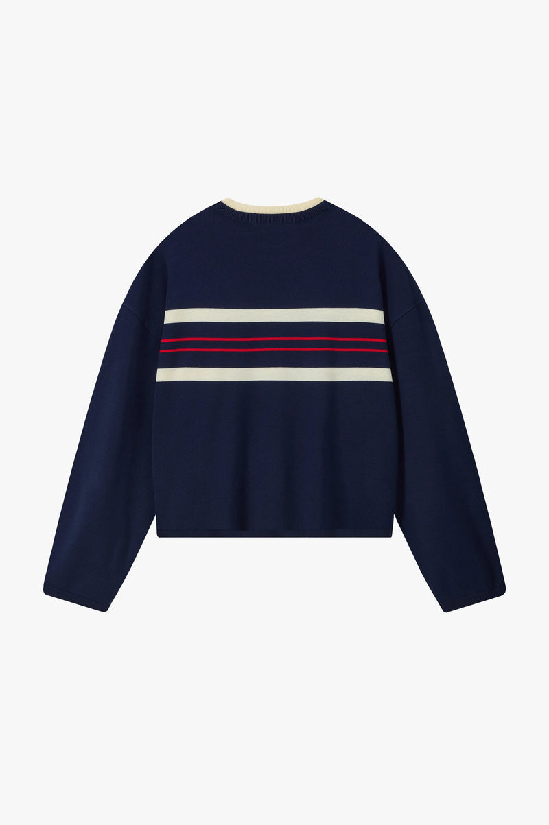 Smith Knit Sweater Navy
