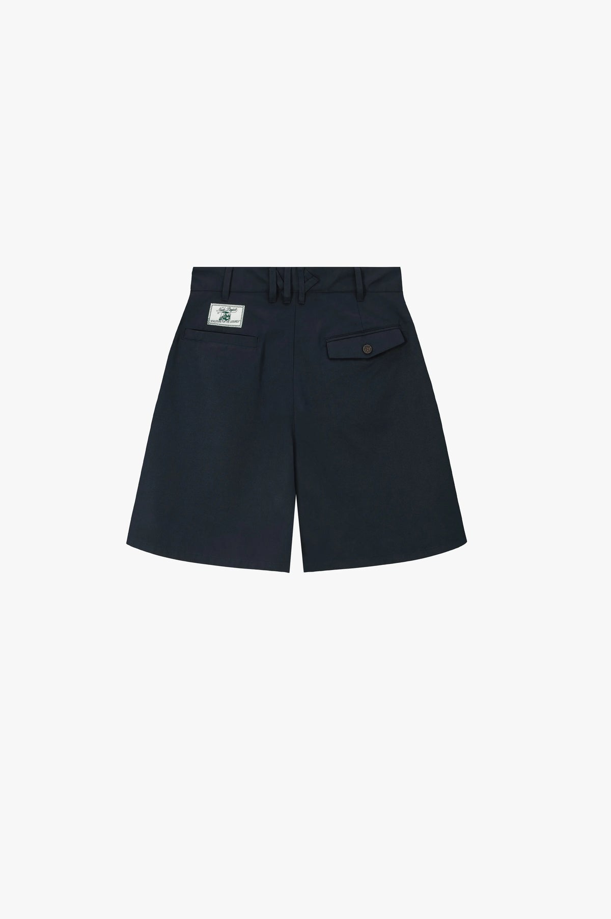 Pleated Chino Shorts Navy