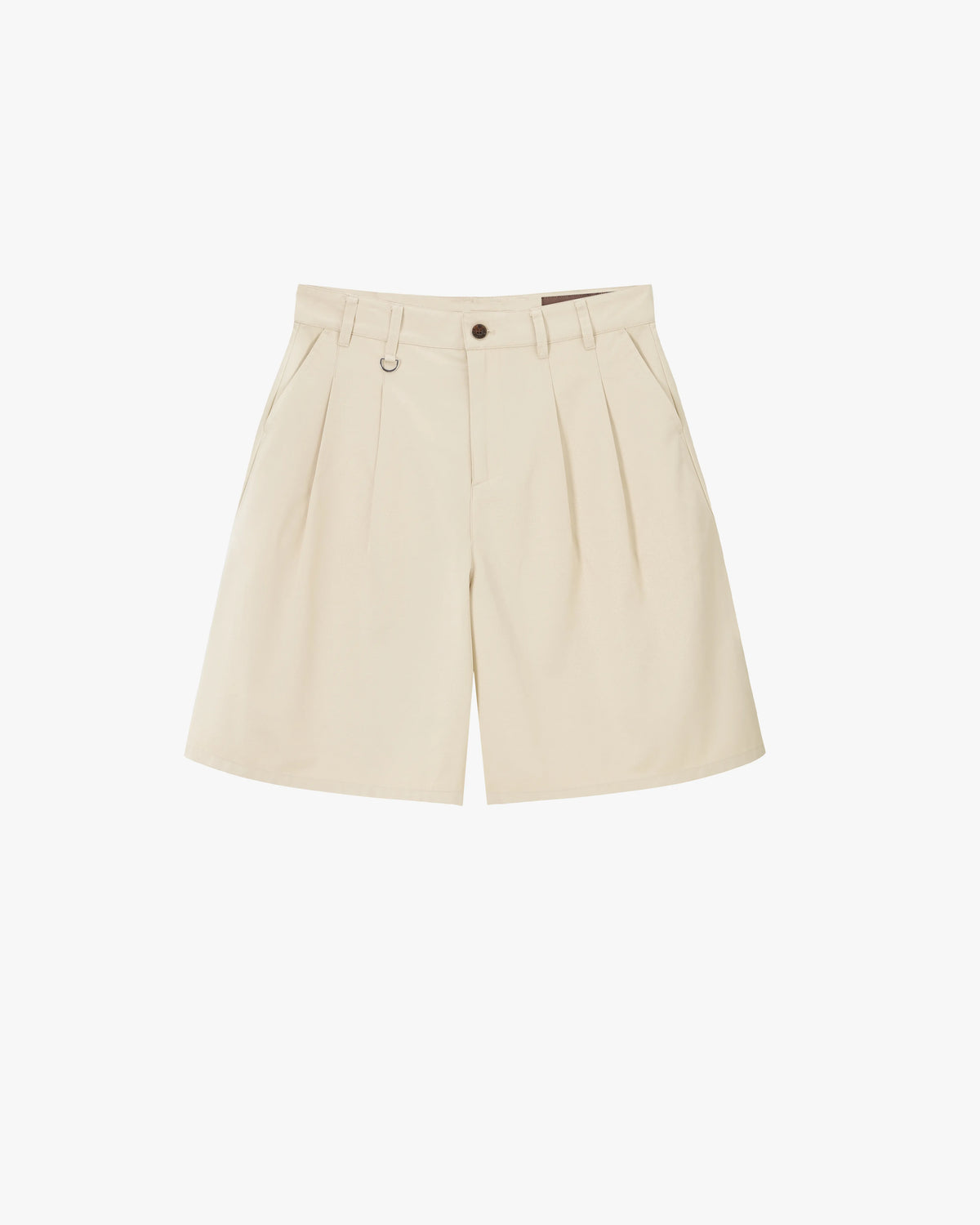 Pleated Chino Shorts Ivory