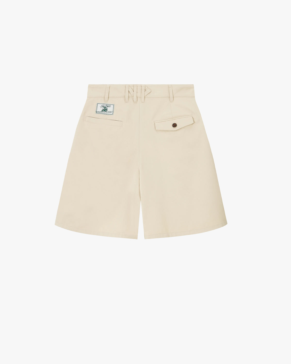 Pleated Chino Shorts Ivory