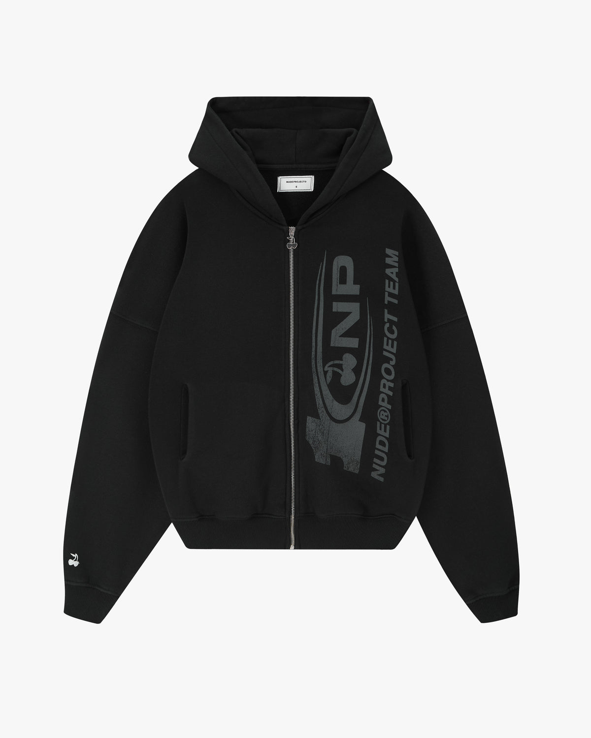 Ayrton Zip-Up Hoodie Black