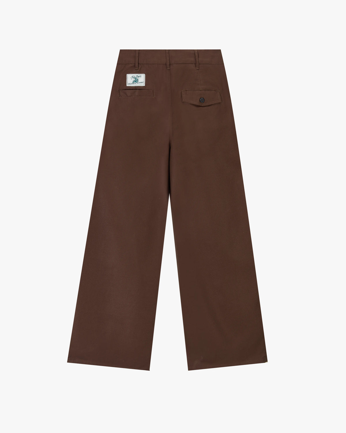 Pleated Chino Pants Brown