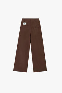Pleated Chino Pants Brown