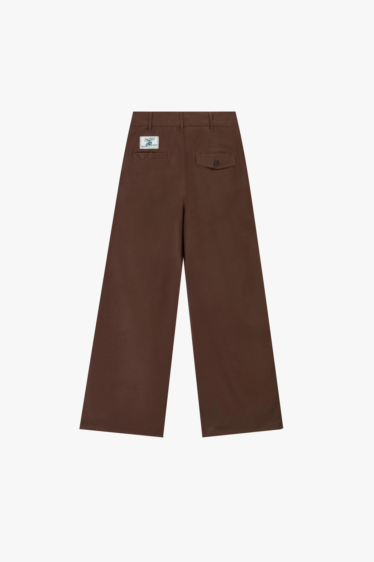 Pleated Chino Pants Brown