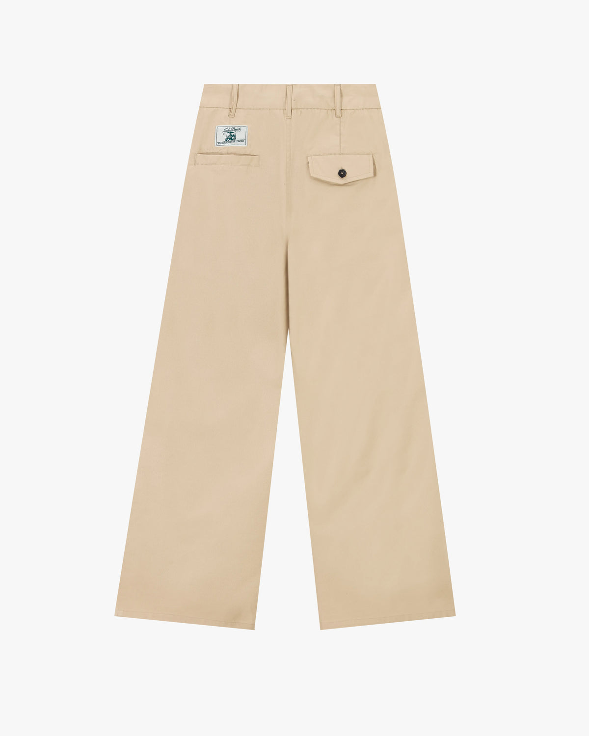 Pleated Chino Pants Beige